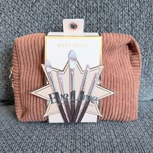 NEW! Beauty Evolved Eye Love 5 pc Brush Set with cosmetic bag